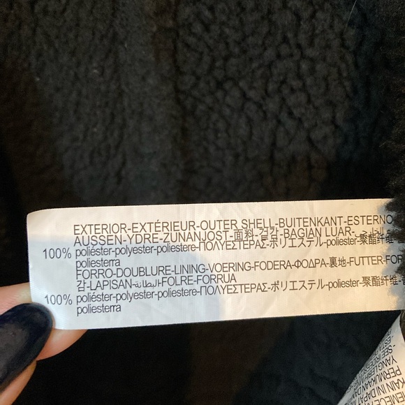 Zara Women's Black Faux Shearling Jacket - Picture 5 of 7